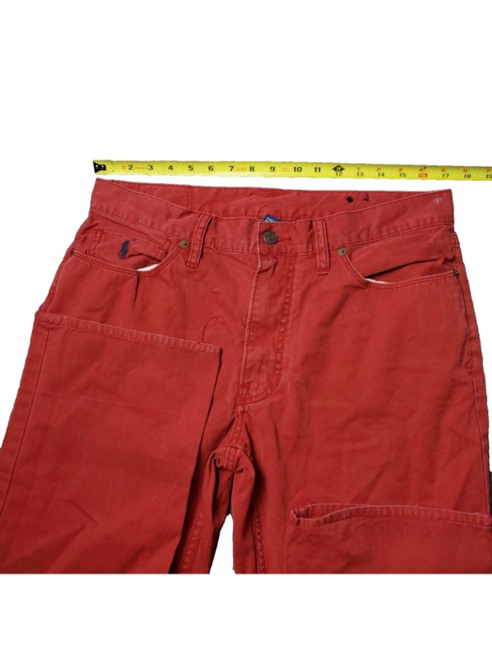 Polo Ralph Lauren Chino Pants Mens 33x30 Faded Red Khaki Casual Preppy